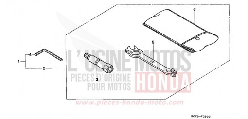 OUTILS XR400R3 de 2003